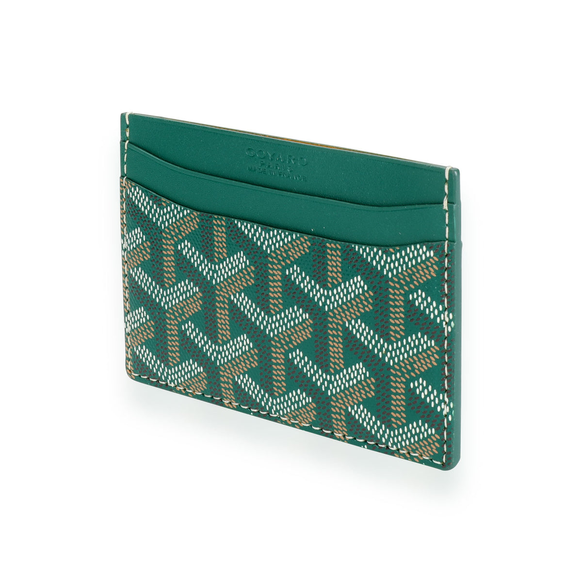 Goyard Green Goyardine Saint Sulpice Card Holder myGemma| Item #112167 Goyard Green Goyardine Saint Sulpice Card Holder myGemma| Item #112167