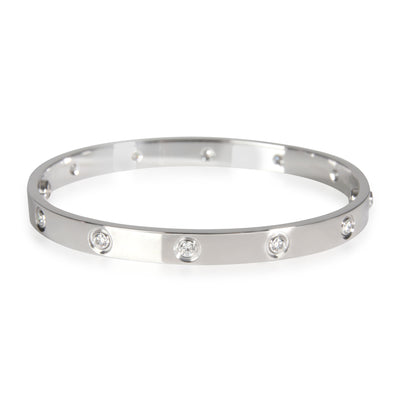 Cartier Love Diamond Bracelet in 18K White Gold 0.96 CTW