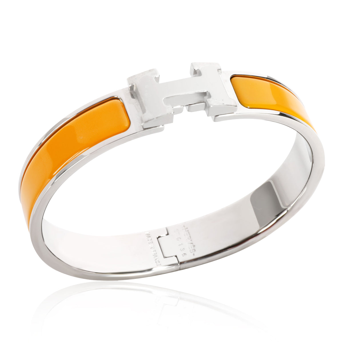 Hermes Clic H bracelet, Size GM, Orange