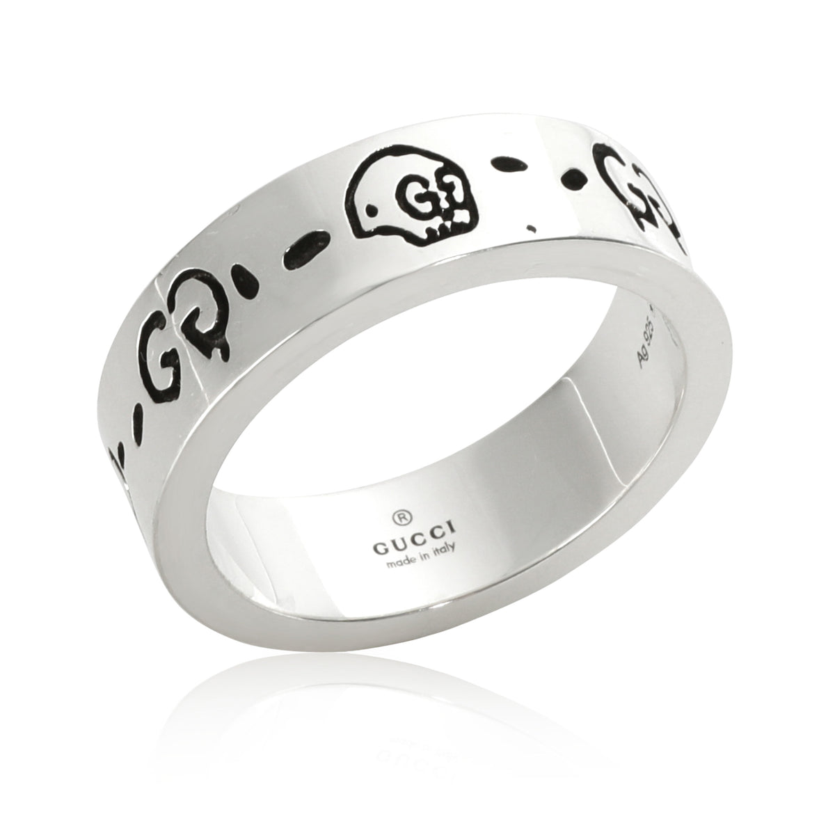 Gucci Ghost Ring Aureco Black Finish in Sterling Silver