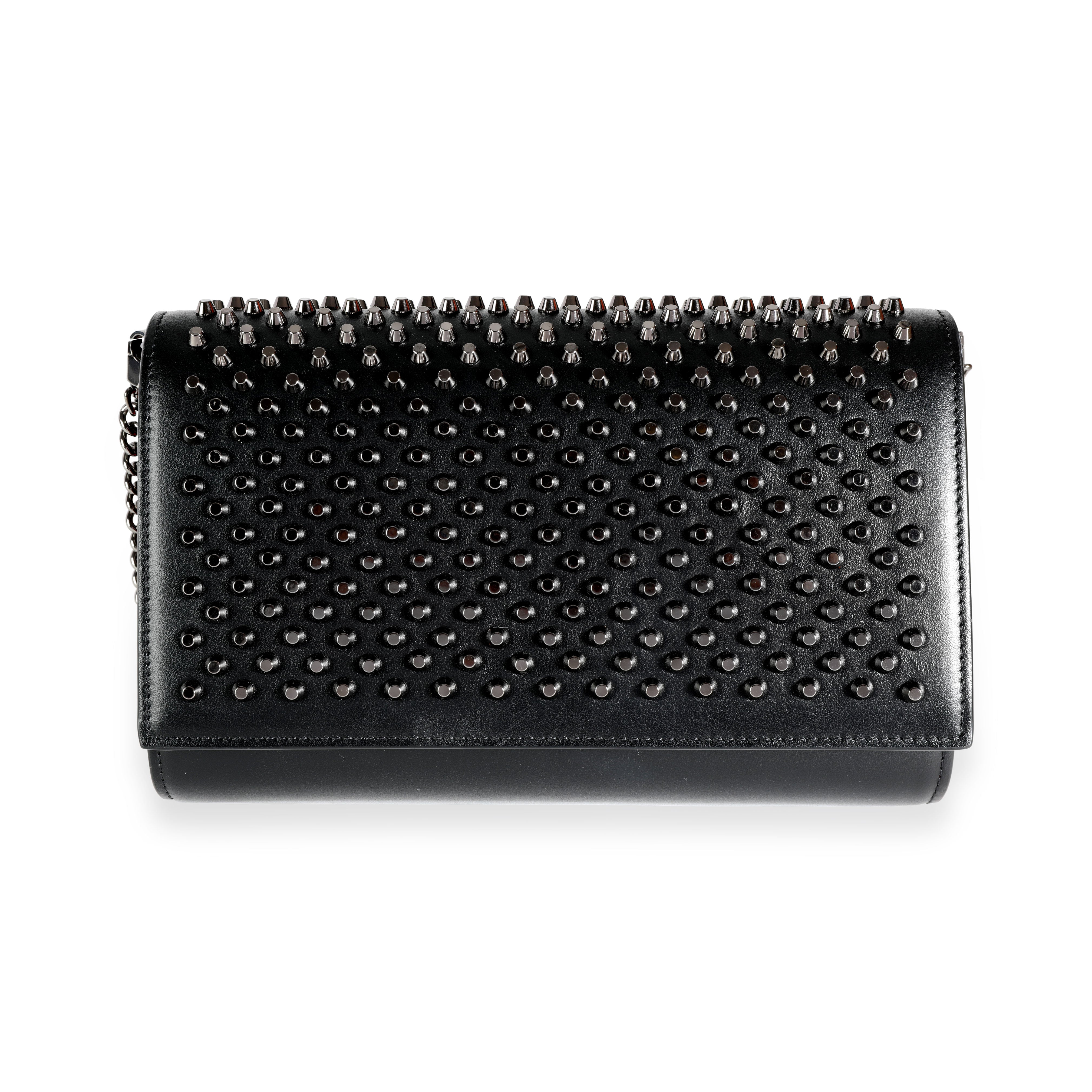 Louboutin studded sale clutch bag