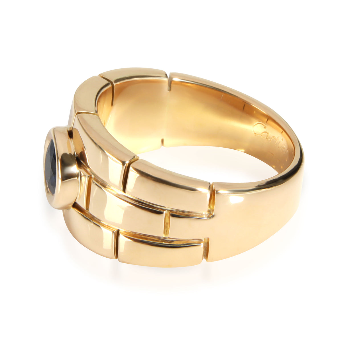 Cartier Panthere Sapphire Ring in 18K Yellow Gold