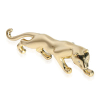 Roberto Legnazzi Panther Diamond Brooch in 18K Yellow Gold 0.02 CTW