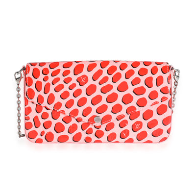 Louis Vuitton Limited Edition Sugar Poppy Vernis Jungle Dots Félicie Pochette