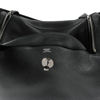 Hermès Black Clémence Leather Lindy 30 PHW