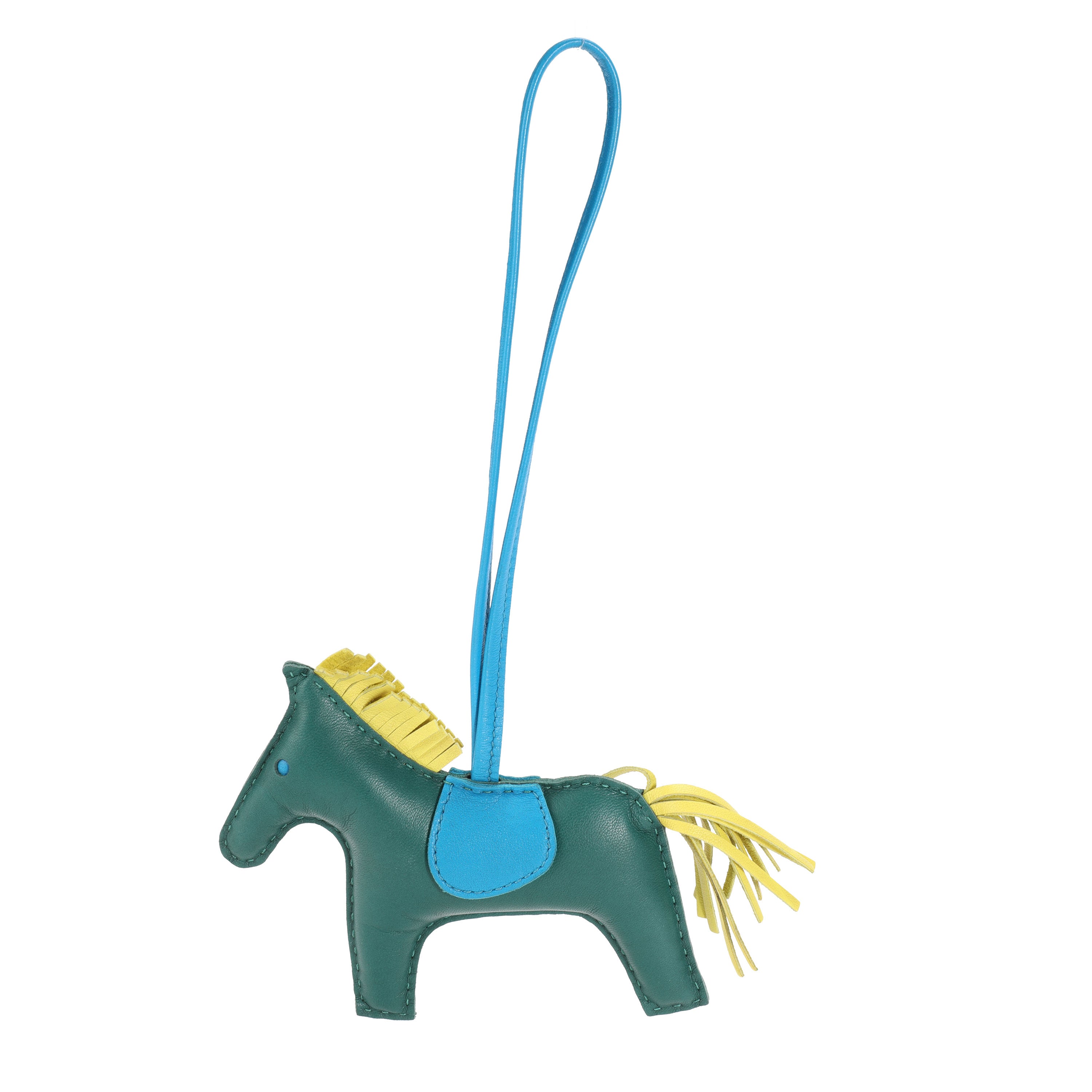 Hermès Malachite, Lime, Bleu Zanzibar Milo Grigri Rodeo Charm PM