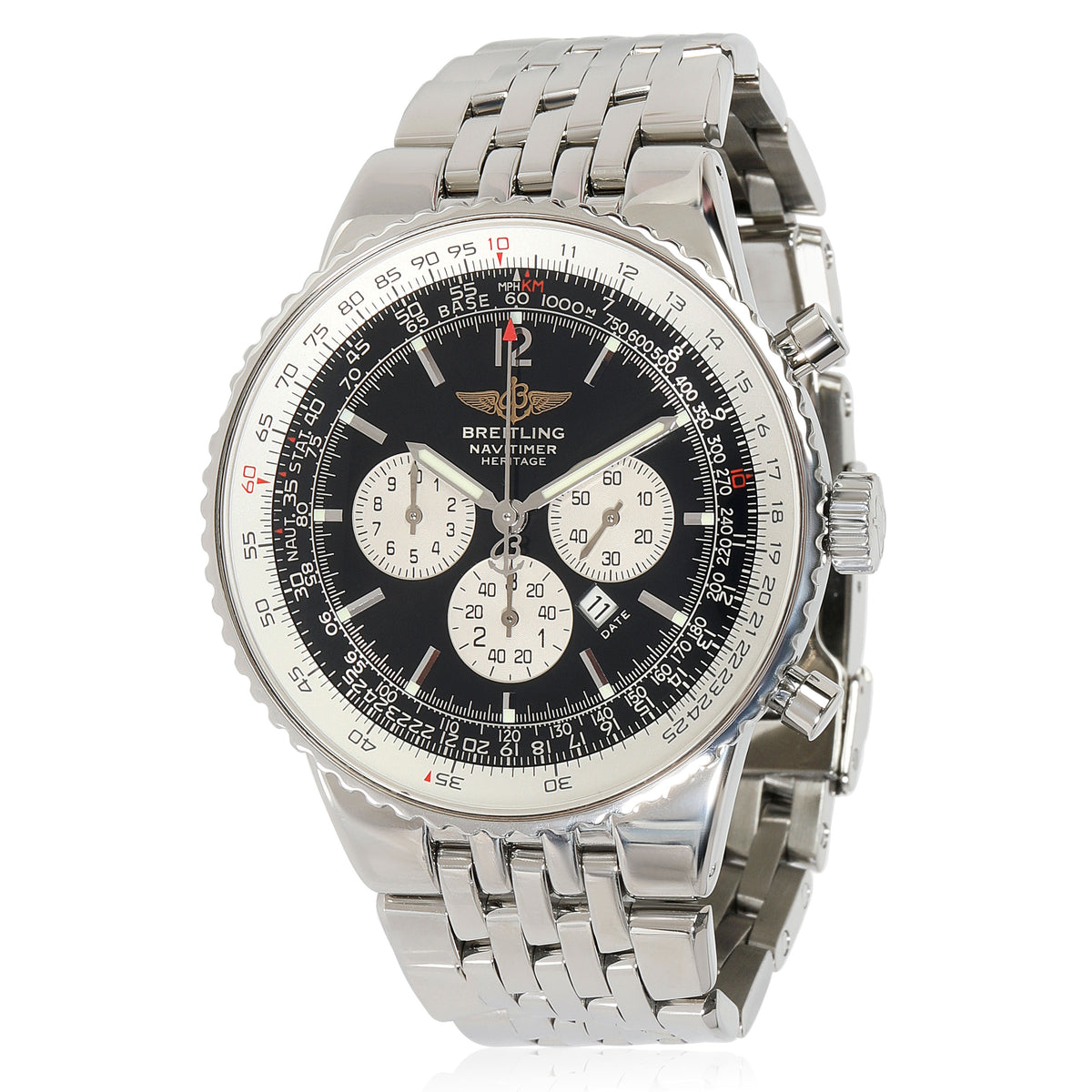 Breitling Navitimer Heritage A35340 Mens Watch in  Stainless Steel