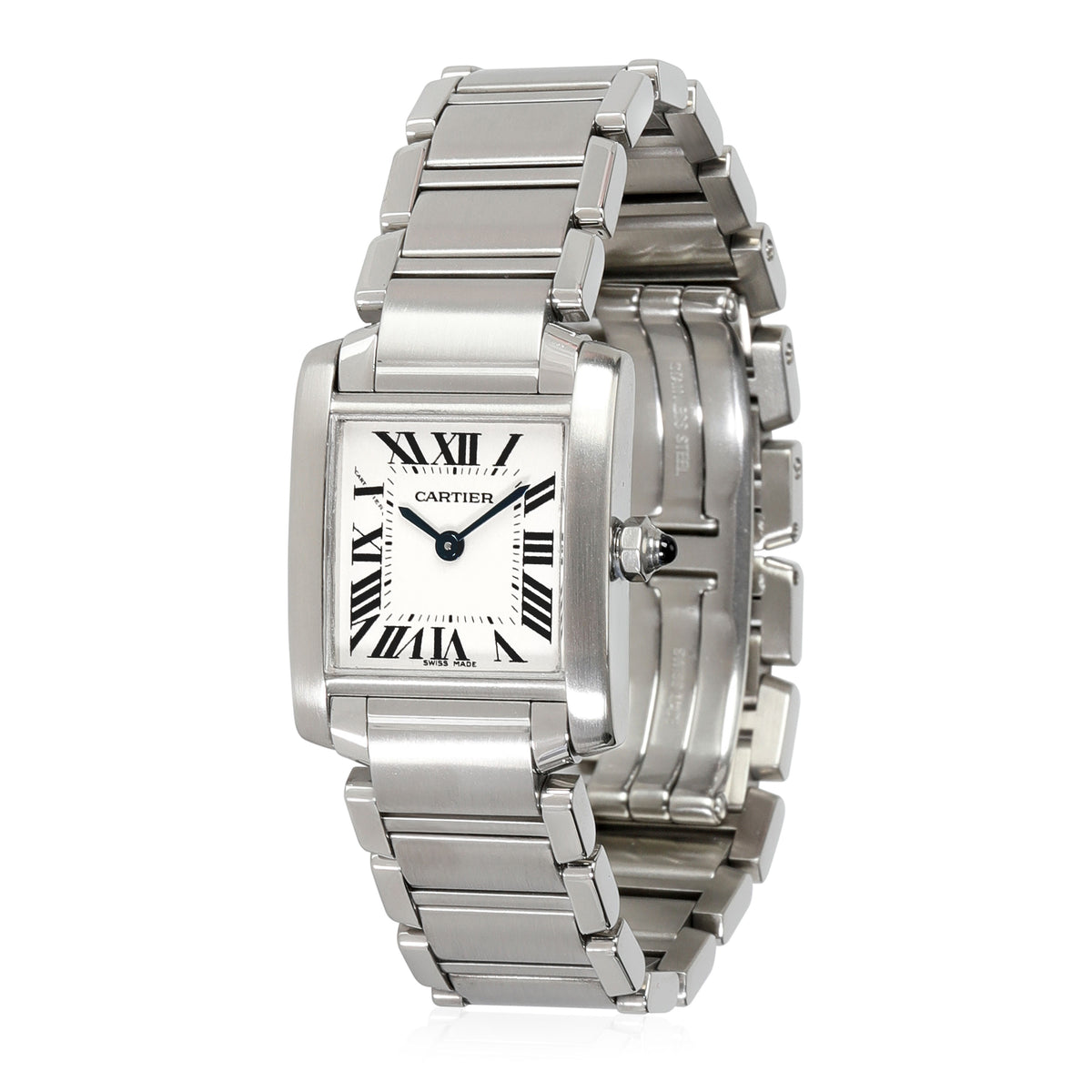 Cartier Tank Francaise W51008Q3 Womens Watch in  Stainless Steel