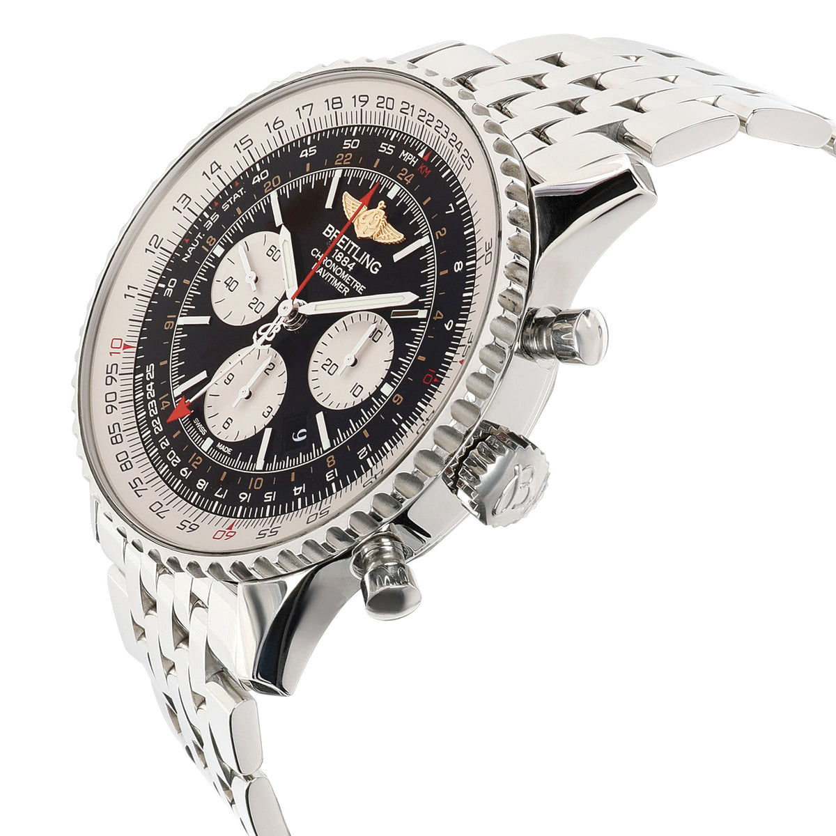 Breitling Navitimer GMT AB044121/BD24 Men's Watch in  Stainless Steel