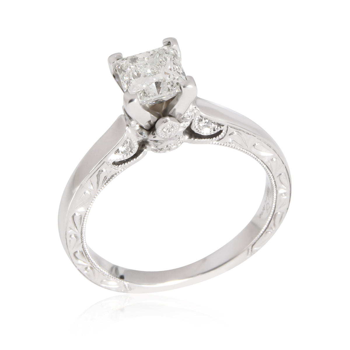 Neil Lane Diamond Engagement Ring in 14K White Gold I SI1 1.06 CTW