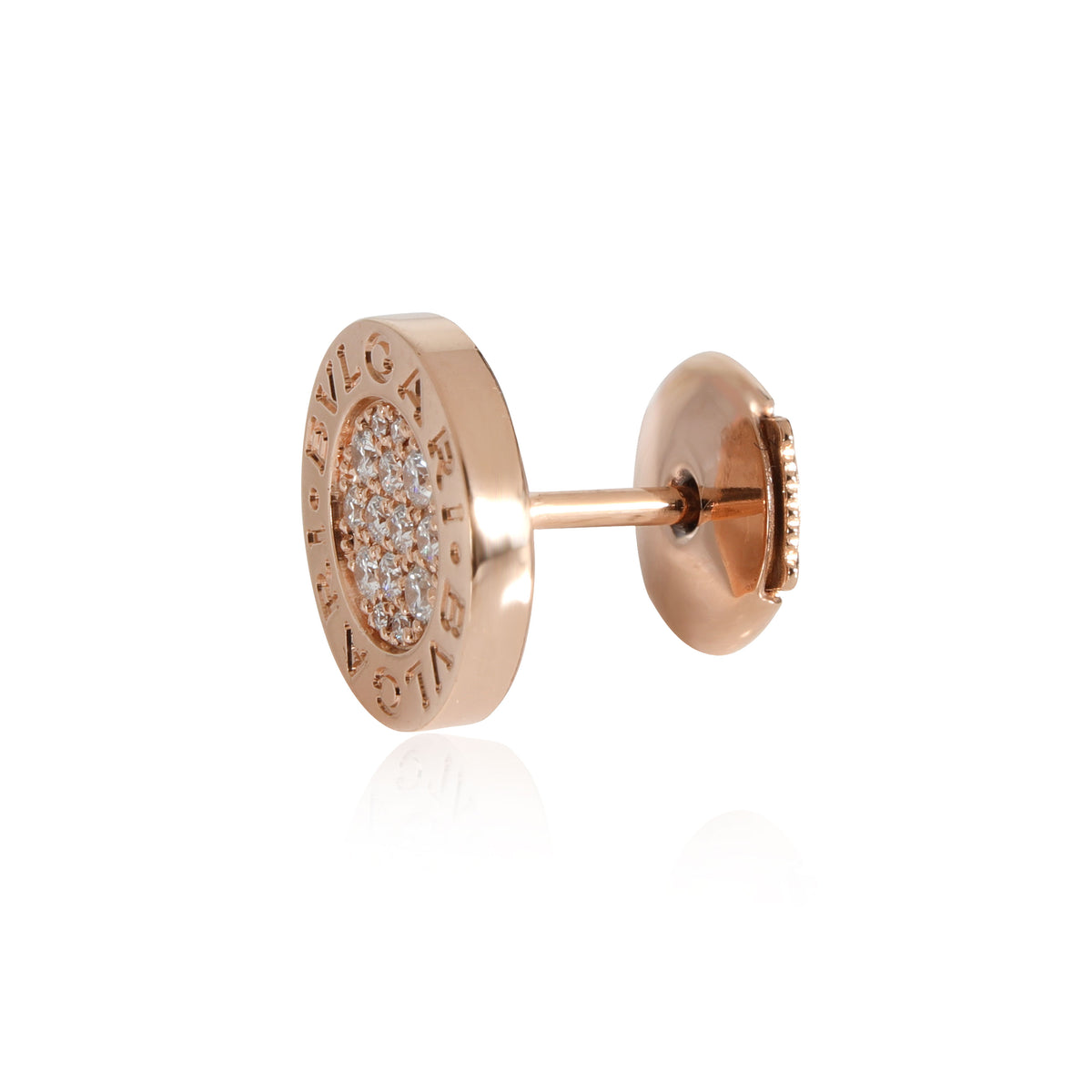 Rose gold DIVAS' DREAM Earrings White with 0.03 ct Diamonds,Mother of Pearl  | Bulgari Official Store