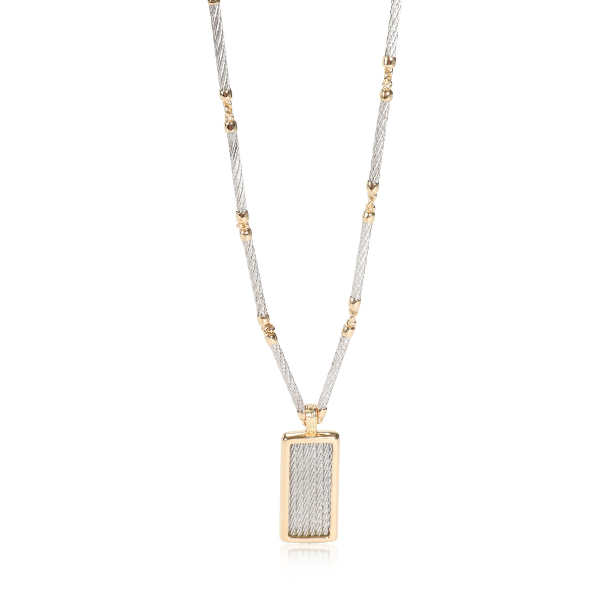 Force 10 necklace 18k white gold and diamonds medium model - Fred