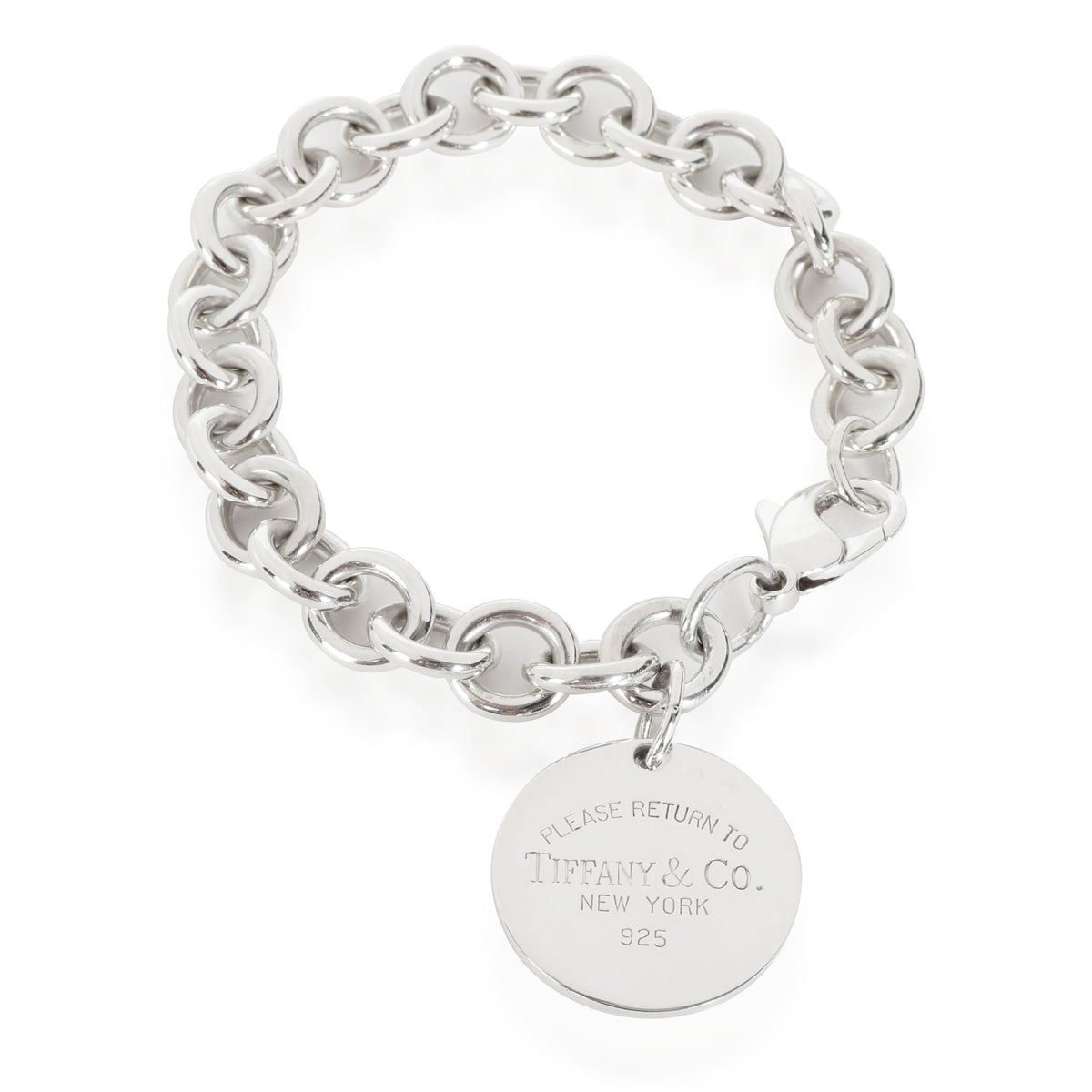 Return To Tiffany Round Tag Bracelet in sterling Sterling Silver