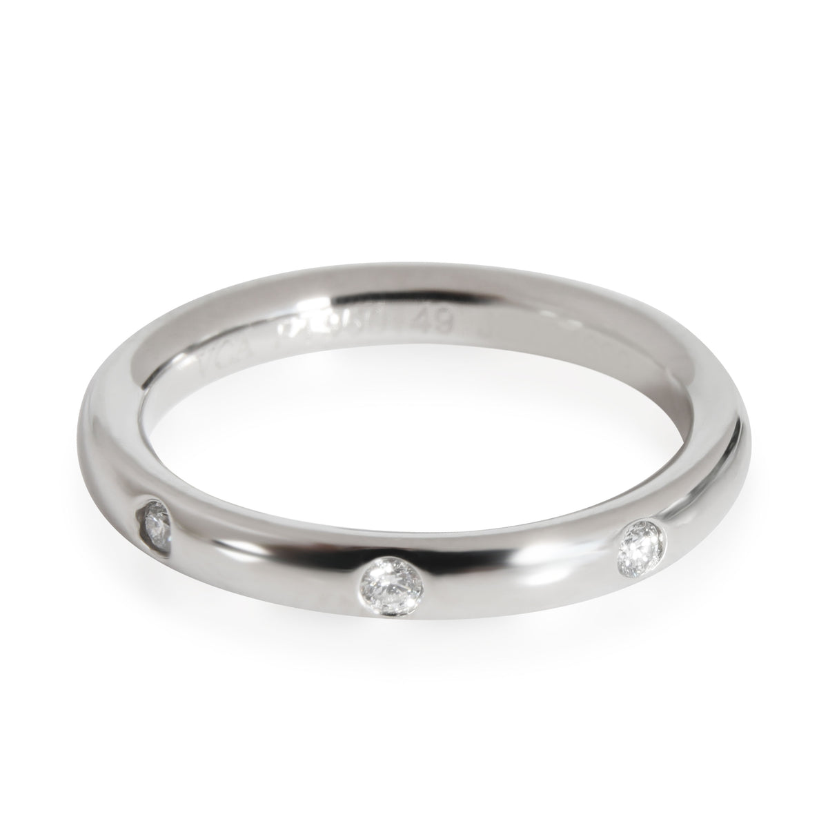 Van Cleef & Arpels Tendrement Etoiles Diamond Wedding Band in  Platinum 0.06 CTW