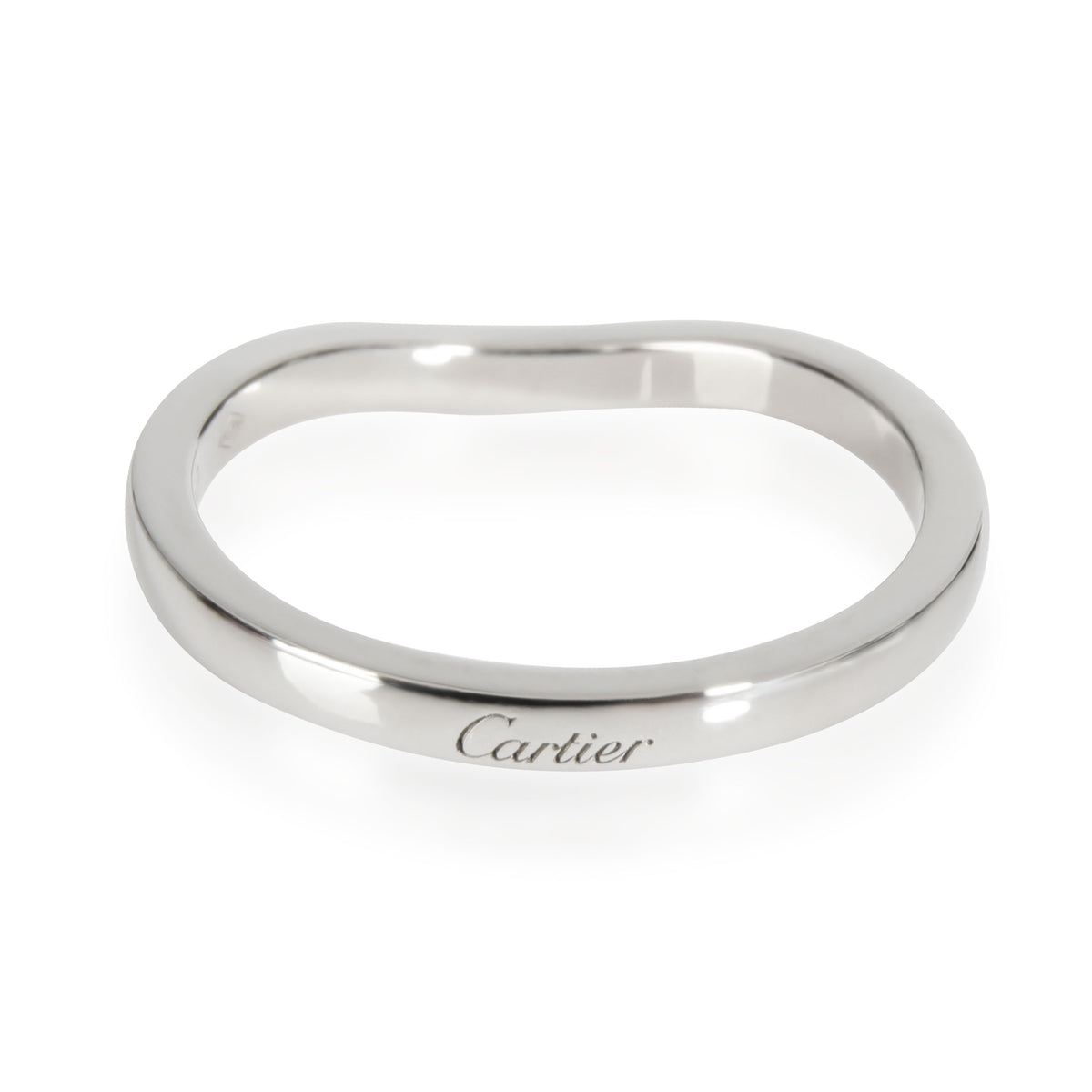 Cartier Ballerine Curved Wedding Band in Platinum