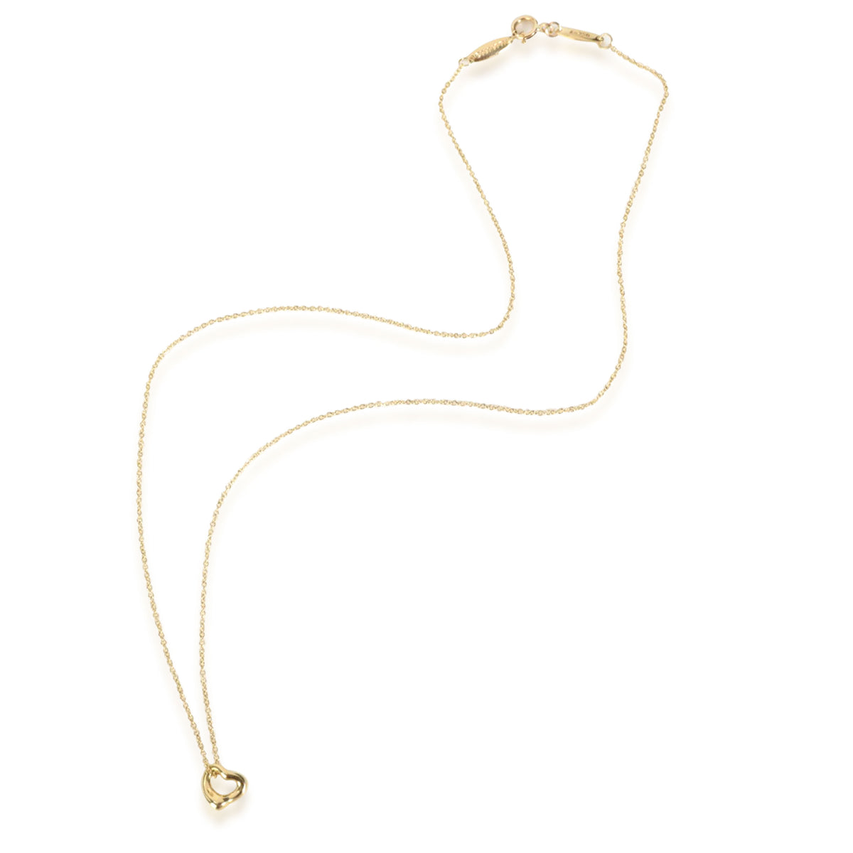 Tiffany & Co. Elsa Peretti Open Heart Pendant in 18K Yellow Gold