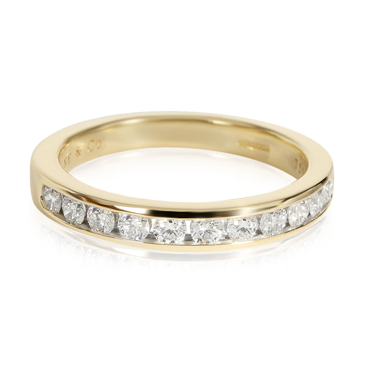 Tiffany & Co. Channel Diamond Wedding Band in 18 Yellow Gold 0.33 CTW