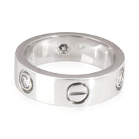 Cartier Love Diamond Ring in 18K White Gold 0.22 CTW