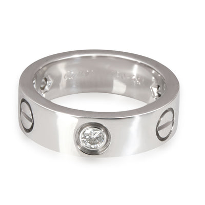 Cartier Love Diamond Ring in 18K White Gold 0.22 CTW