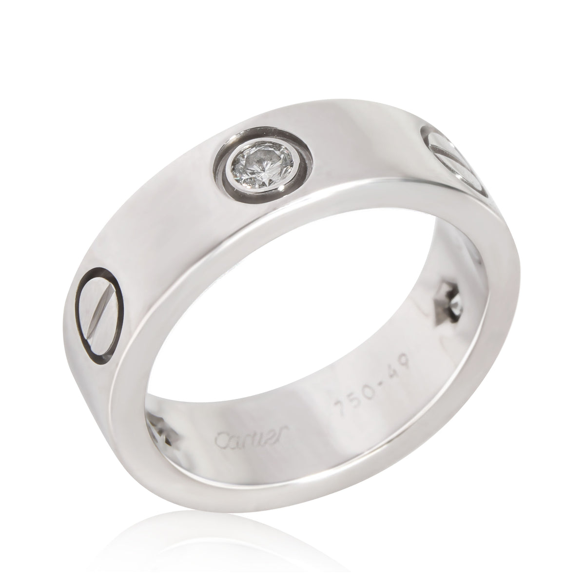 Cartier Love Diamond Ring in 18K White Gold 0.22 CTW