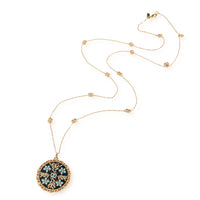 Gucci Iconic Floral Pendant on Chain with GG detail in 18K Yellow Gold