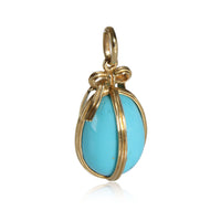 Tiffany & Co. Schlumberger Turquoise Egg Charm in 18K Yellow Gold