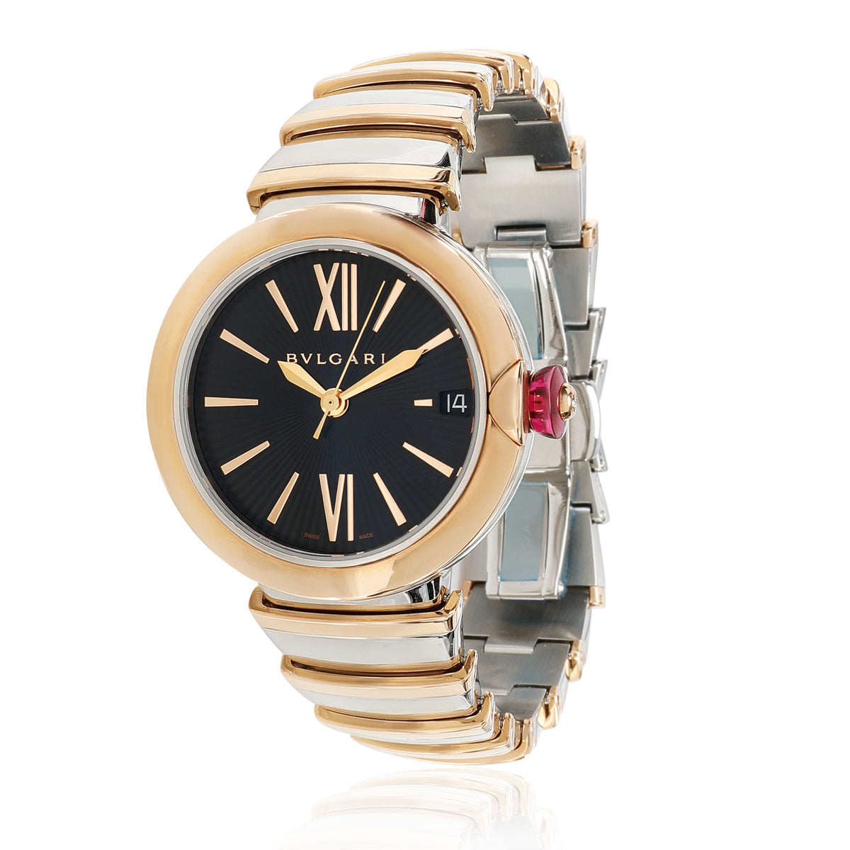 Bulgari Lucea 102192  LUP 33 SG Women's Watch in 18kt Stainless Steel/Rose Gold