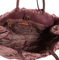 Prada Antico Tessuto Nylon Origami Pleated Handbag