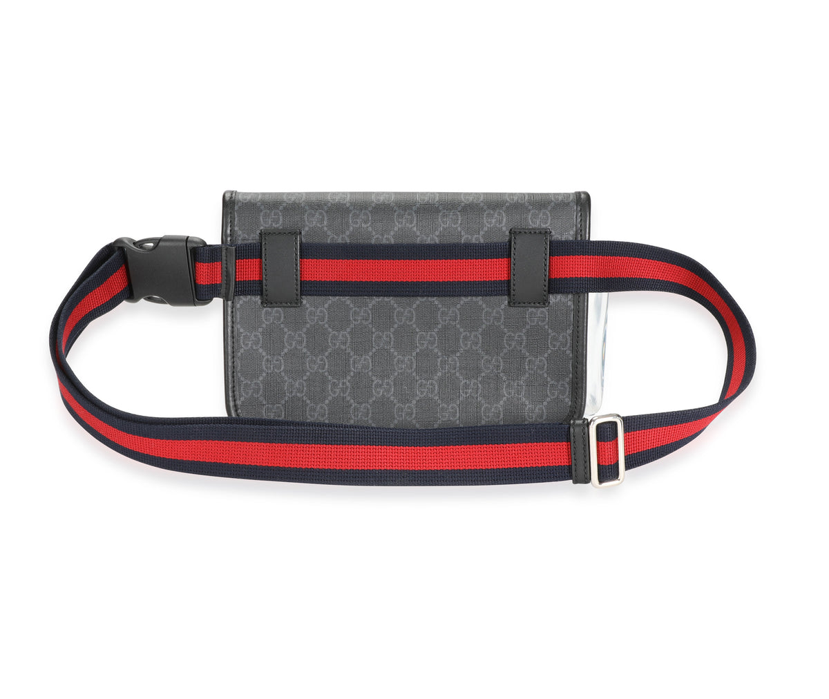 Gucci Style Red Green Handbag Strap - Silver Hardware