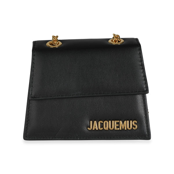 Jacquemus Black Leather Le Piccolo Bag | myGemma | Item #112502