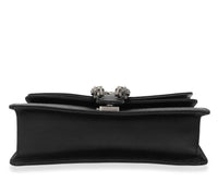 Gucci Black Satin & Crystal Small Dionysus Shoulder Bag