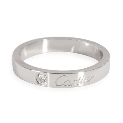 Cartier C de Cartier Diamond Ring in  Platinum 0.03 CTW