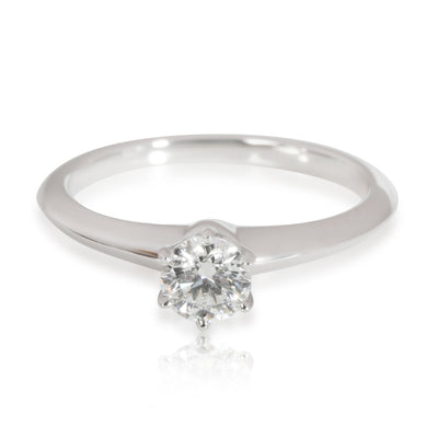 Tiffany & Co. Diamond Engagement Ring in Platinum I VVS2 0.38 CTW