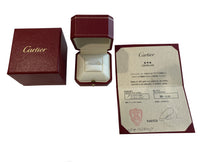 Cartier Tank Francaise Diamond Ring in 18K White Gold 0.10 CTW