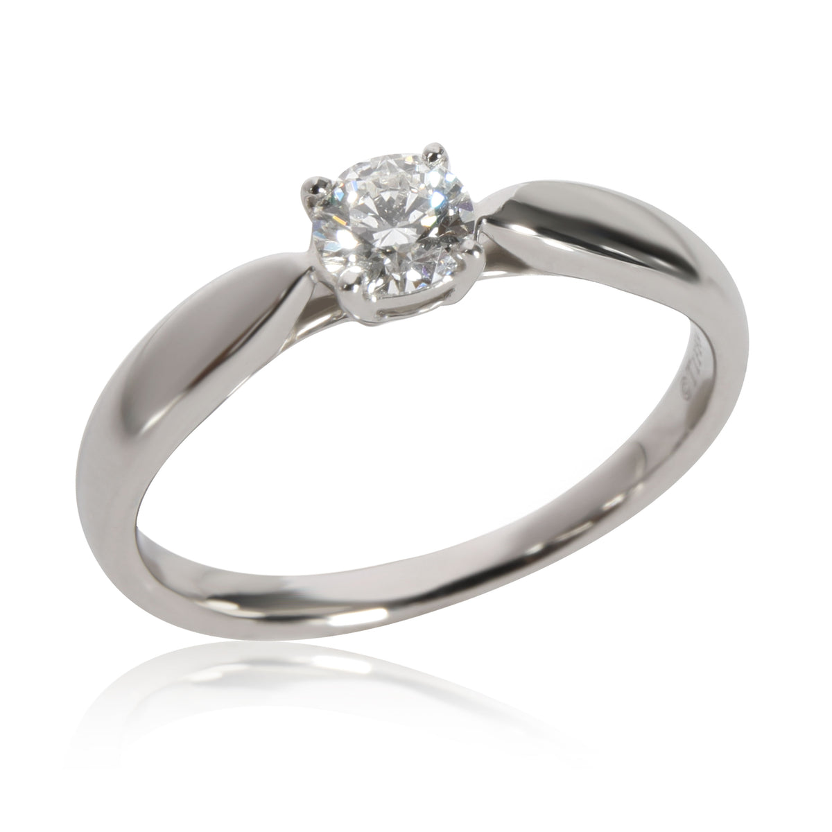 Tiffany & Co. Harmony Diamond Solitaire Ring in  Platinum H VS1 0.25 CTW