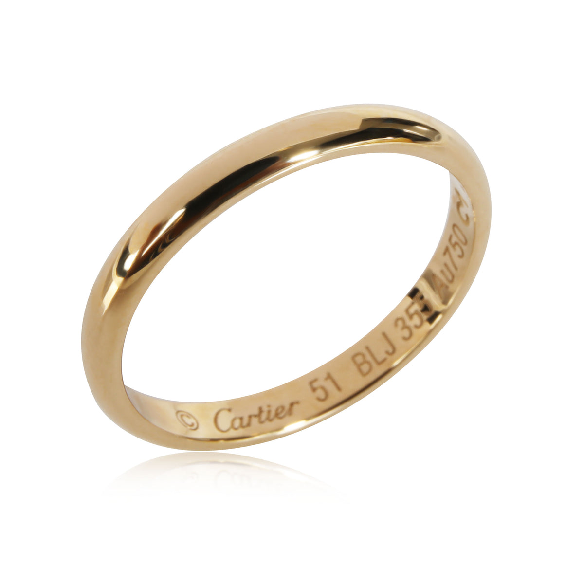 Cartier 1895 Wedding Band in 18K Yellow Gold