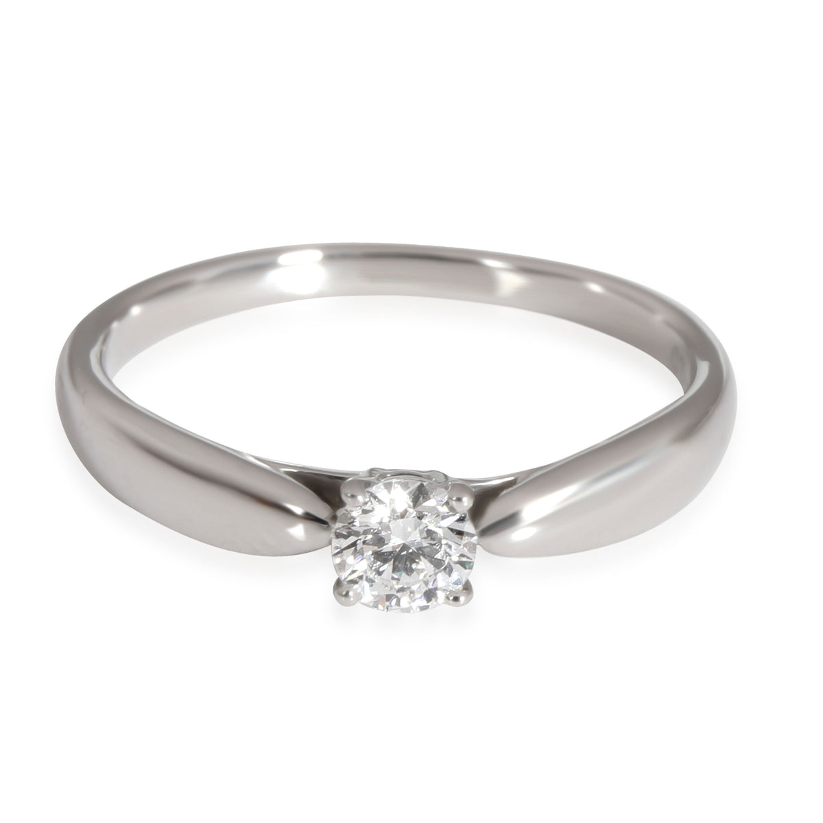 Tiffany & Co. Harmony Diamond Solitaire Ring in  Platinum E VVS1 0.2 CTW