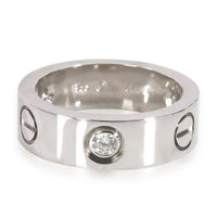 Cartier Love 3 Diamond Ring in 18K White Gold 0.22 CTW
