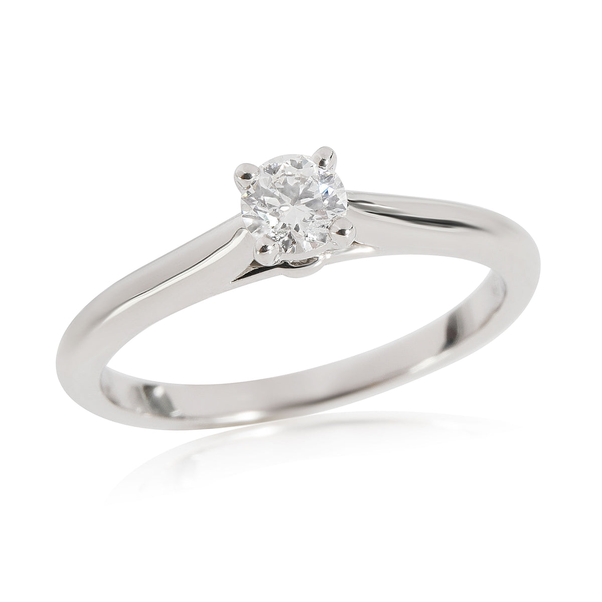 Cartier 1895 Diamond Solitaire Engagement Ring in Platinum E VVS2 0.25 CTW