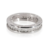 BVLGARI B.Zero1 One-Band Pave Diamond Ring in 18K White Gold 0.48 Ctw