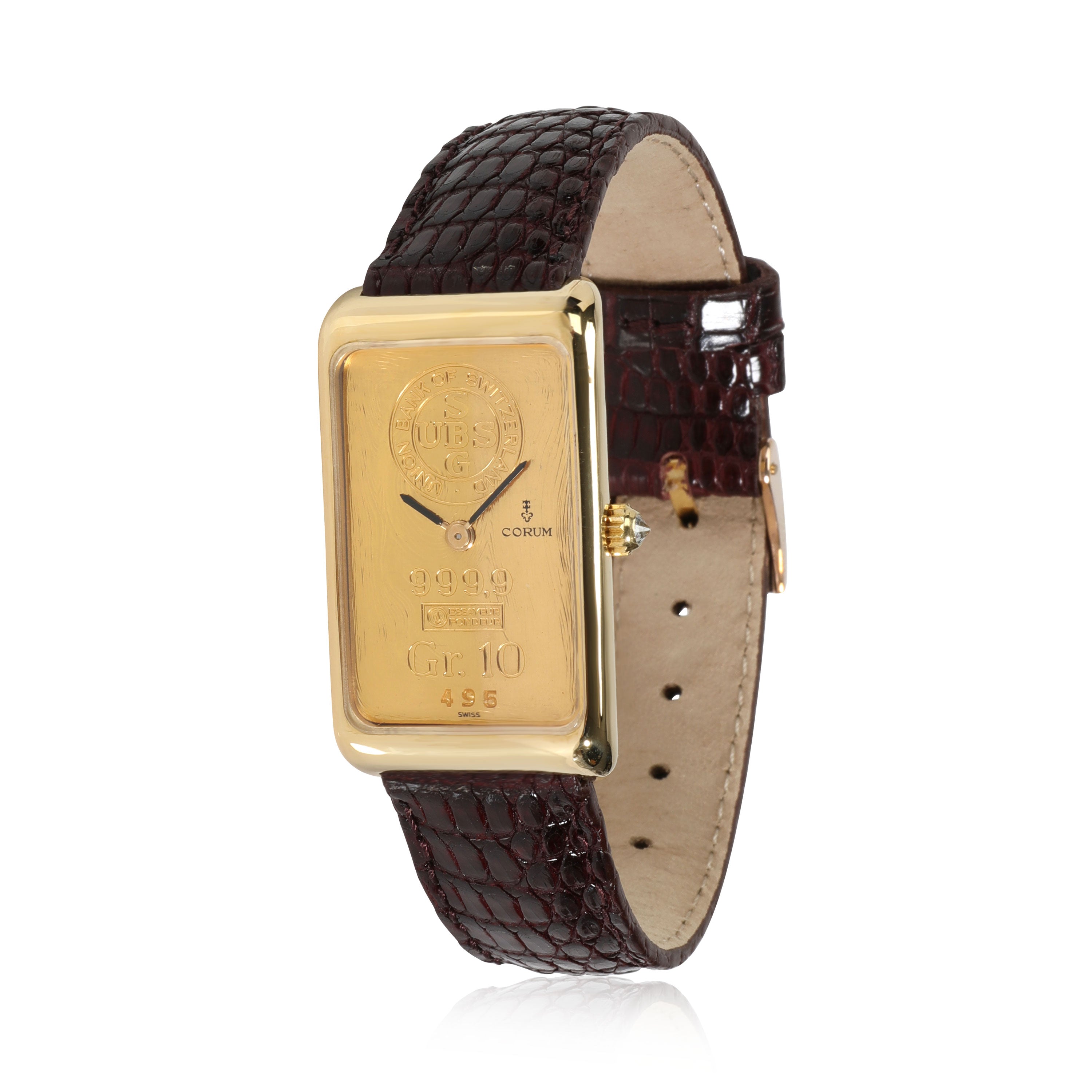 Corum 10G Ingot 14400 Unisex Watch in 18kt Yellow Gold myGemma