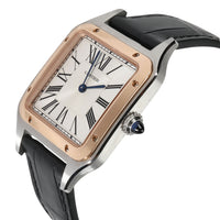 Cartier Santos Dumont W2SA0011 Unisex Watch in 18kt Stainless Steel/Rose Gold