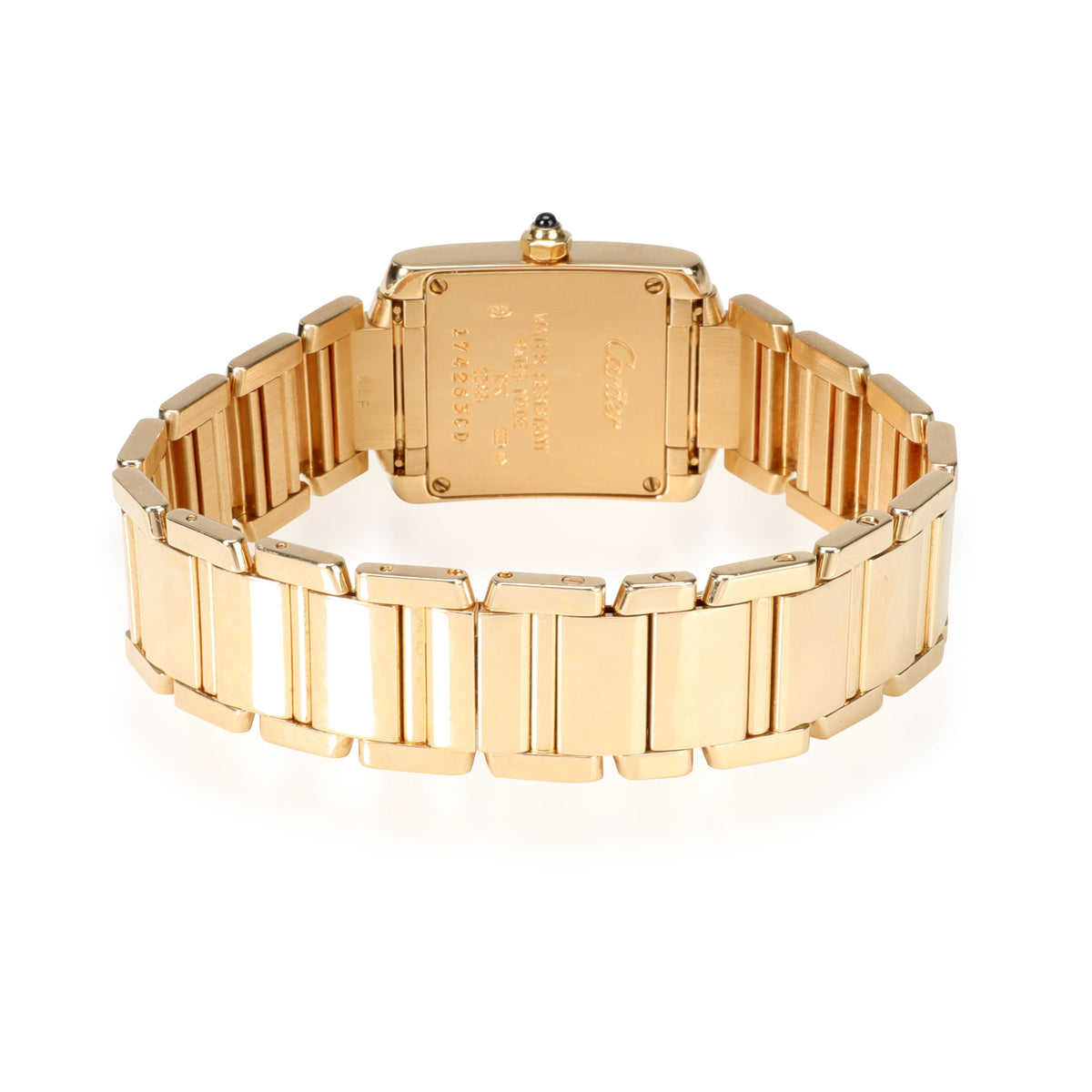 Cartier Tank Francaise W50002N Womens Watch in 18kt Yellow Gold