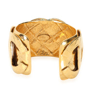 Vintage Chanel CC Metalesse  1994 Spring Collection Gold Plated Cuff