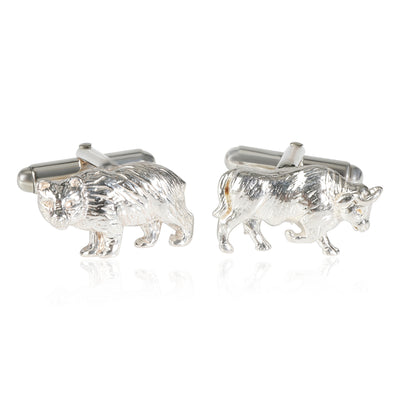 Tiffany & Co. Bull & Bear Cufflinks in  Sterling Silver