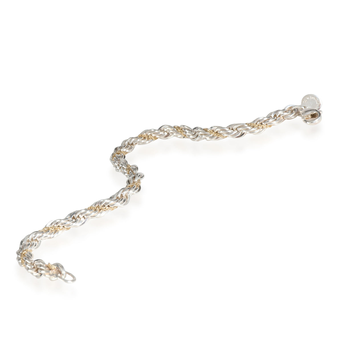 Tiffany & Co. Twisted Rope Bracelet in 18K Yellow Gold/Sterling Silver