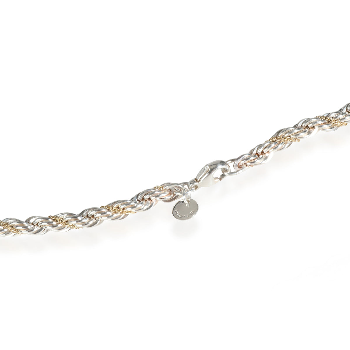 Tiffany & Co. Twisted Rope Necklace in 18K Yellow Gold/Sterling Silver