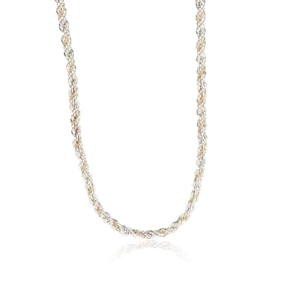 Tiffany & Co. Twisted Rope Necklace in 18K Yellow Gold/Sterling Silver