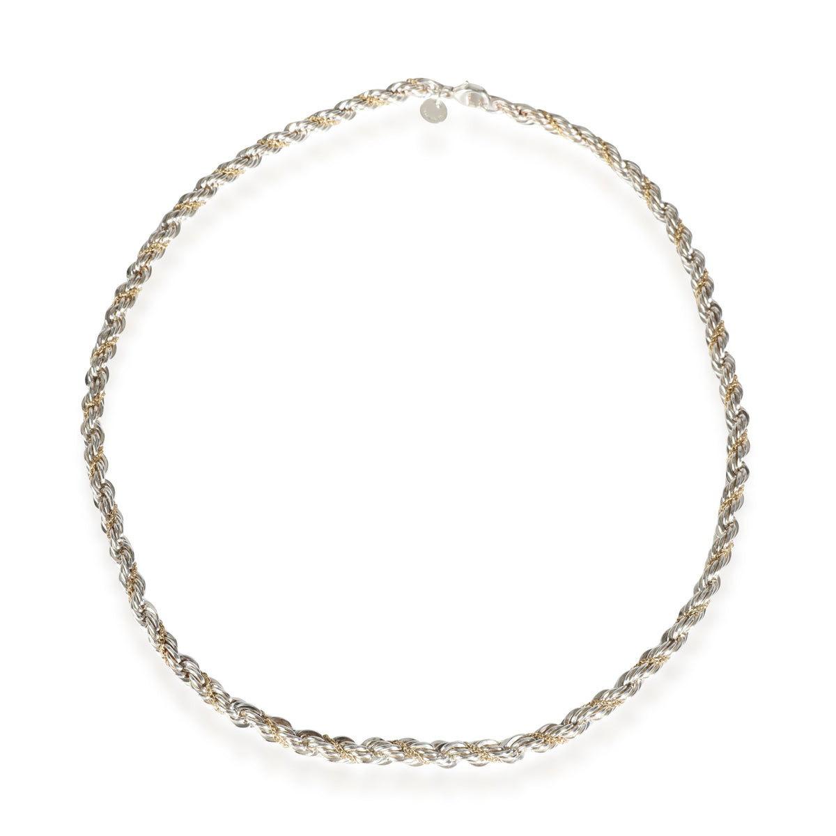 Tiffany & Co. Twisted Rope Necklace in 18K Yellow Gold/Sterling Silver