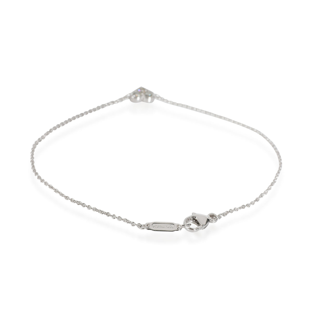 Tiffany & Co. Hearts Diamond Bracelet in 18K White Gold 0.18 CTW